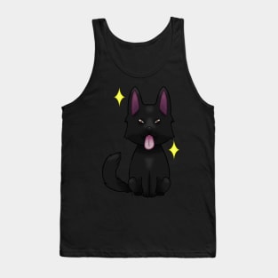 Black German Shepherd Tank Top